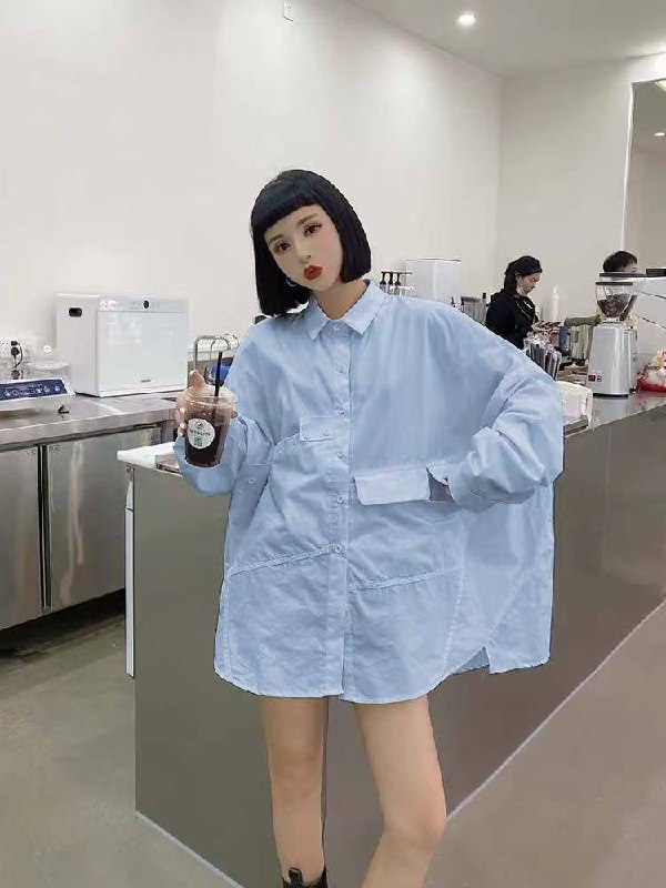 🌟 Модная oversize рубашка