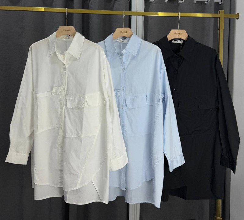 🌟 Модная oversize рубашка