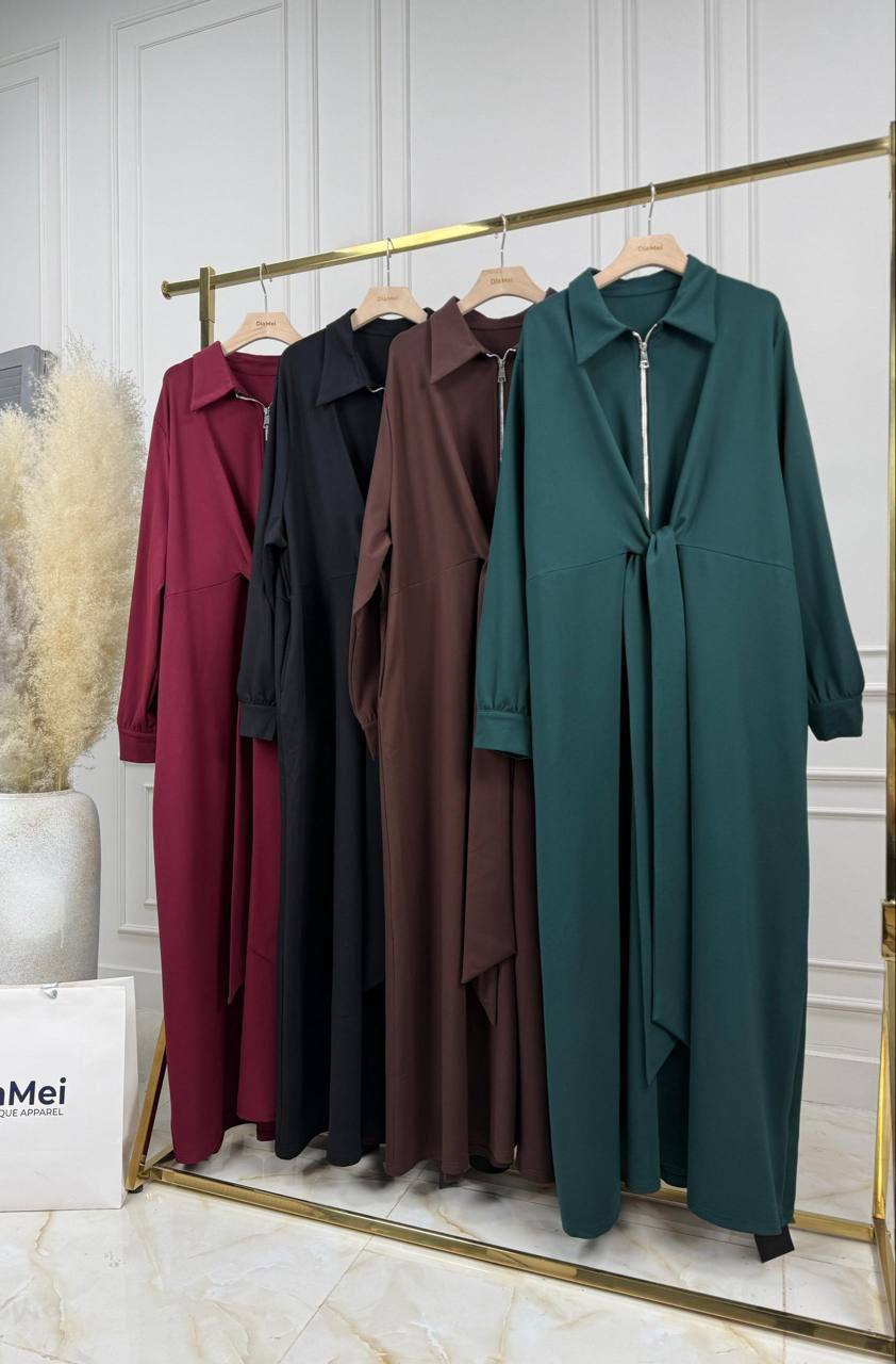 👗 Стильные платья с молнией и поясом