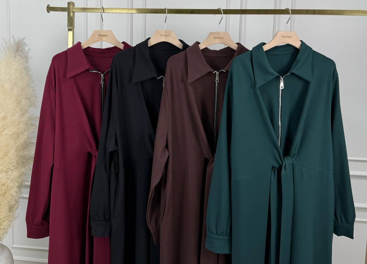 👗 Стильные платья с молнией и поясом