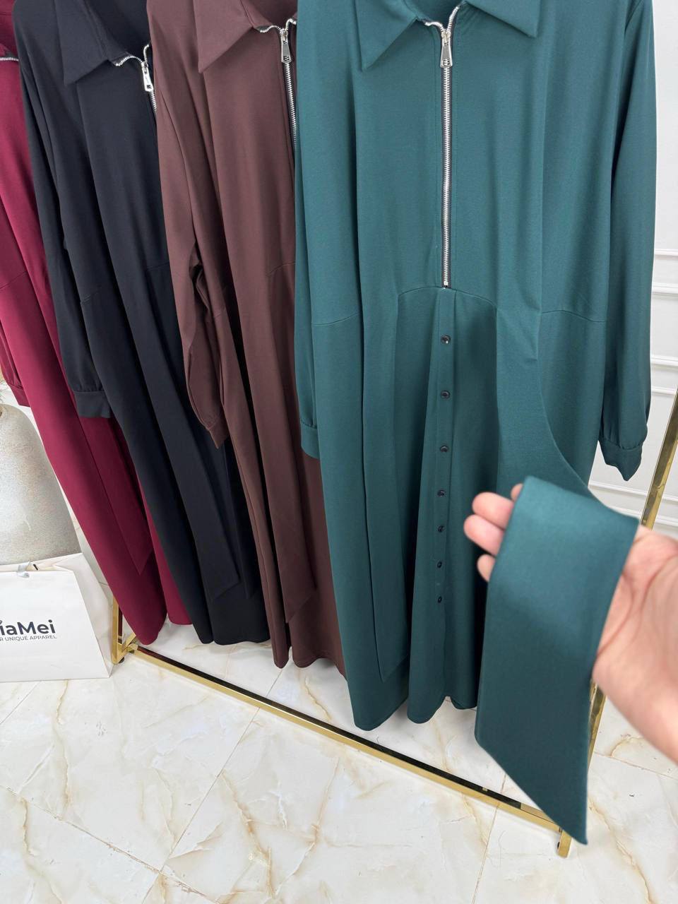 👗 Стильные платья с молнией и поясом