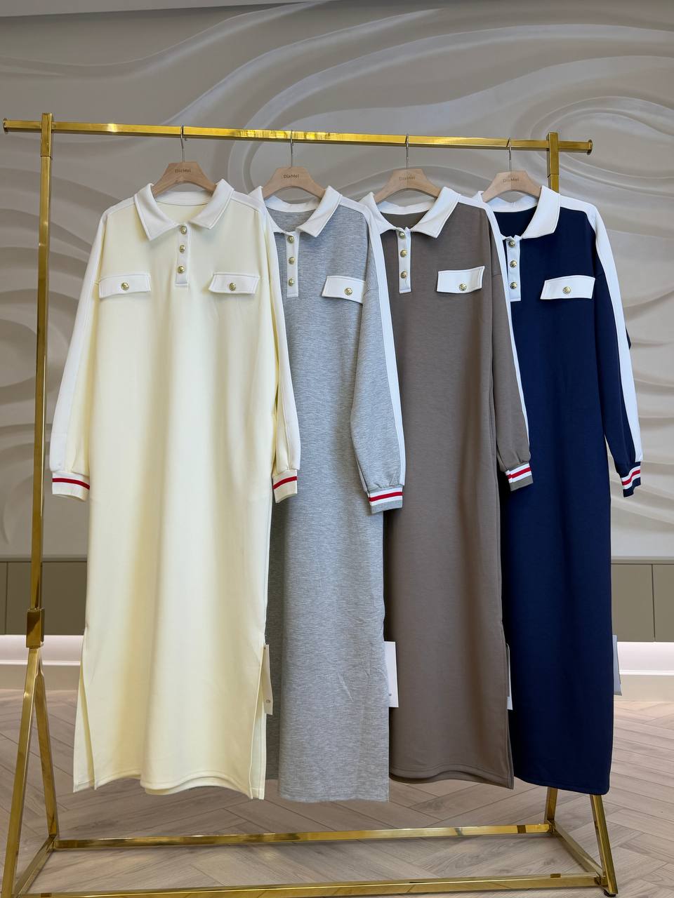👗 Платья-поло с декоративными карманами