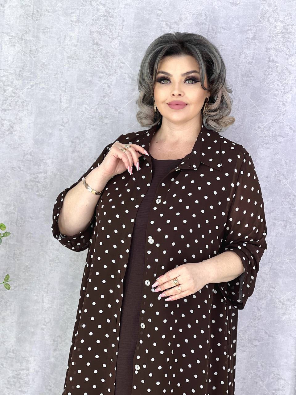 Двойка 🌹
Ткань Накидки Шифон🌸
Ткань Платья Сингапур🌺
Ра...