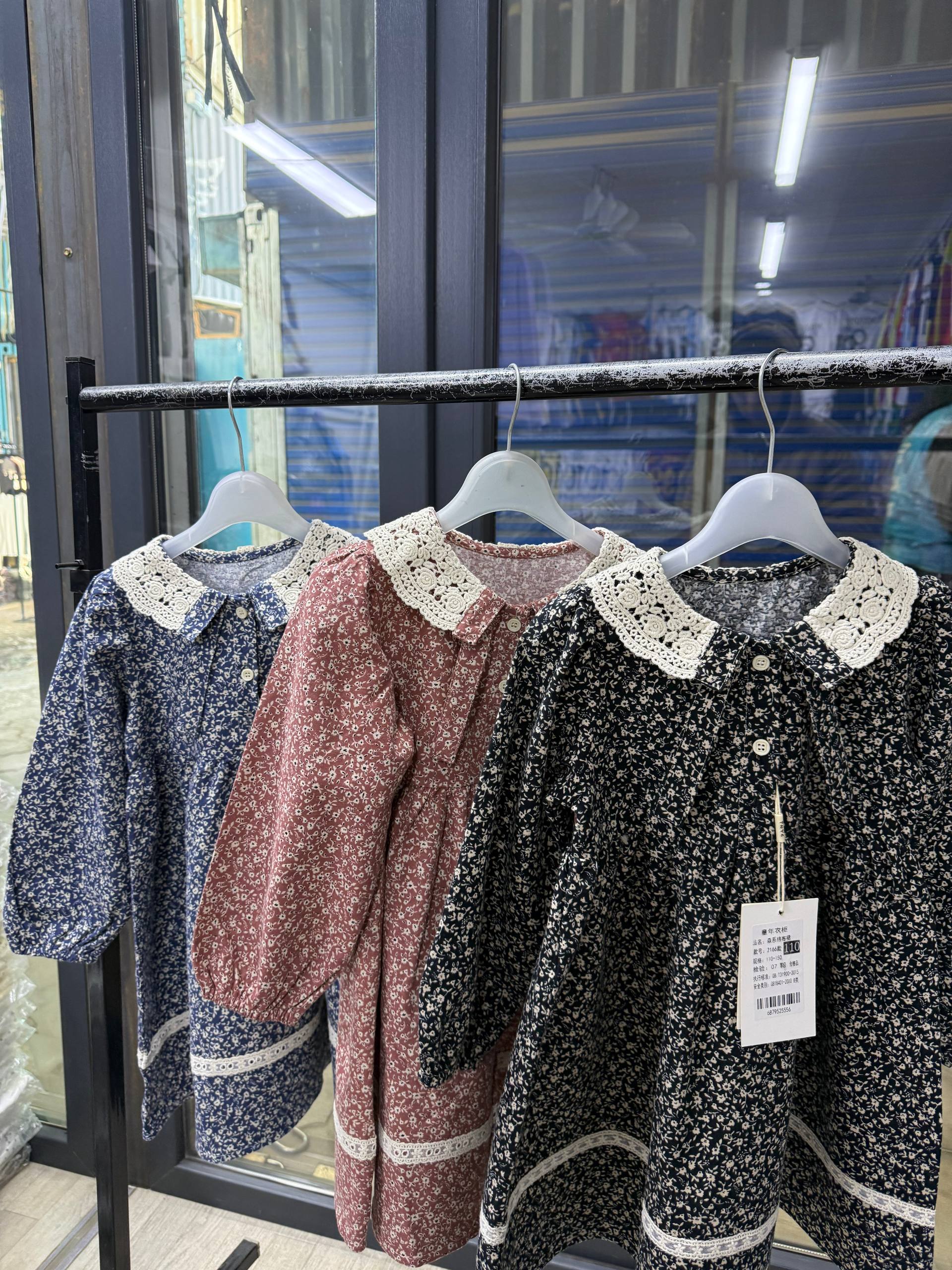 Детское хлопковое платье для девочки