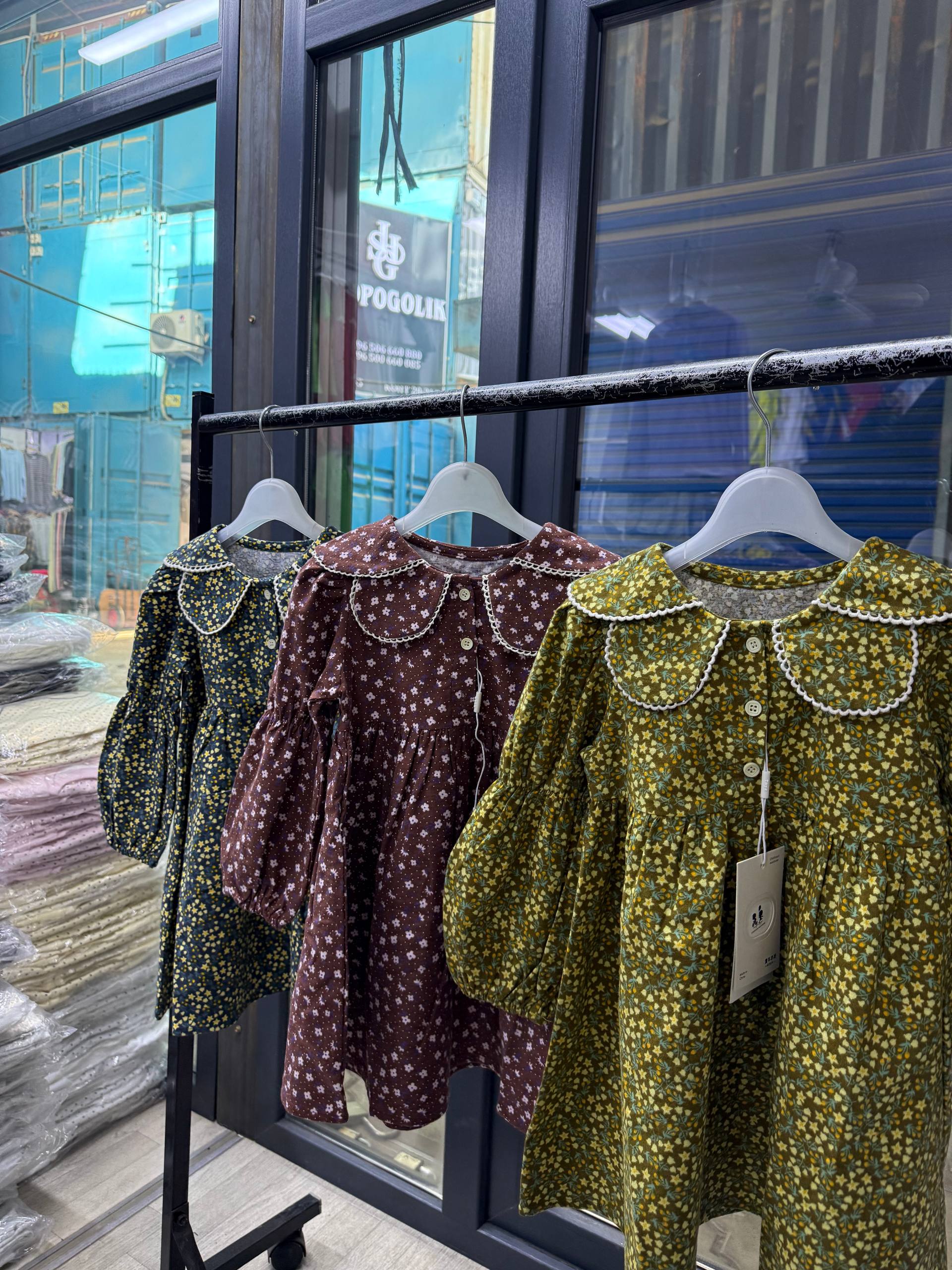 Детское хлопковое платье для девочки