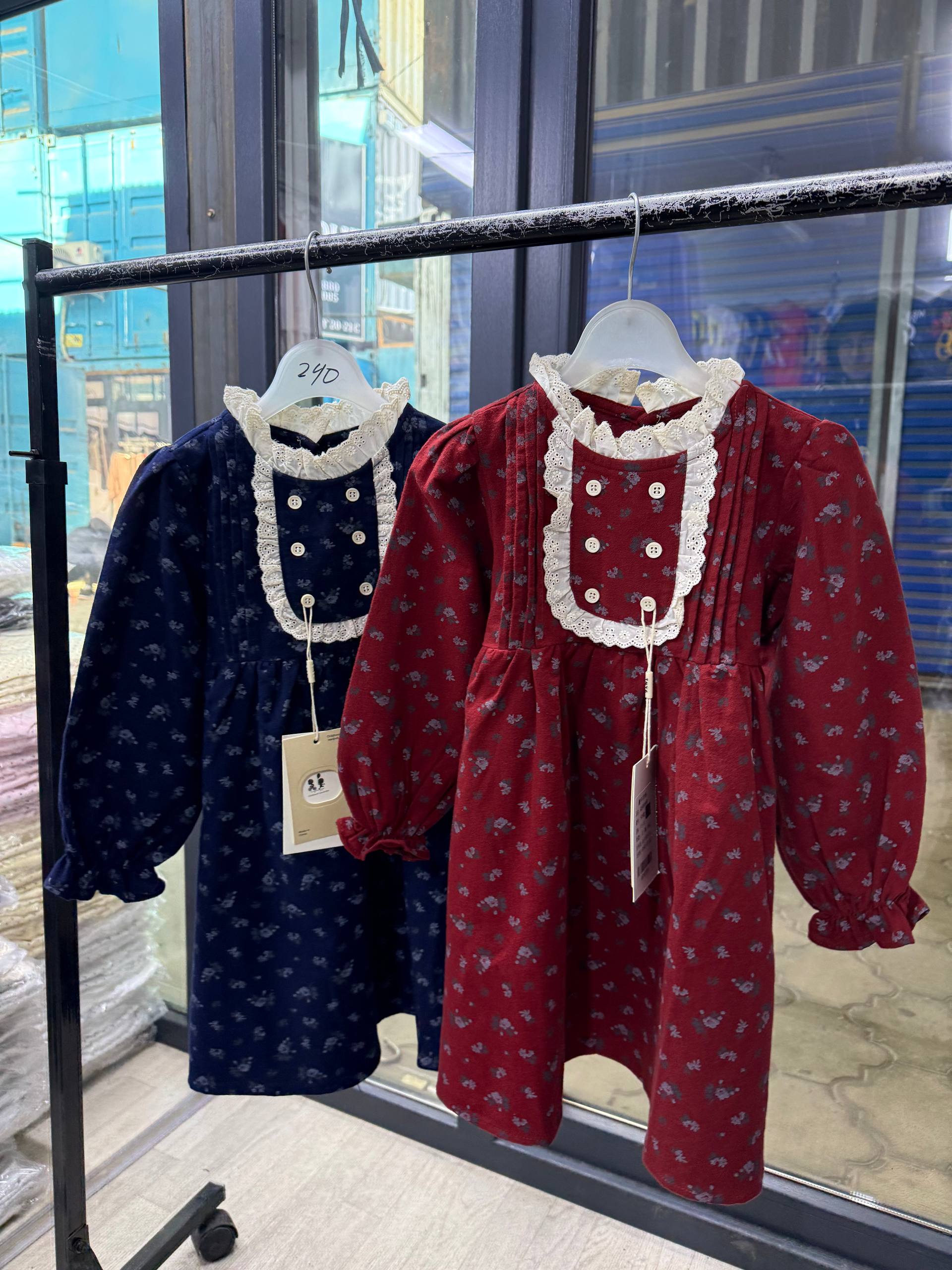 Детское хлопковое платье для девочки