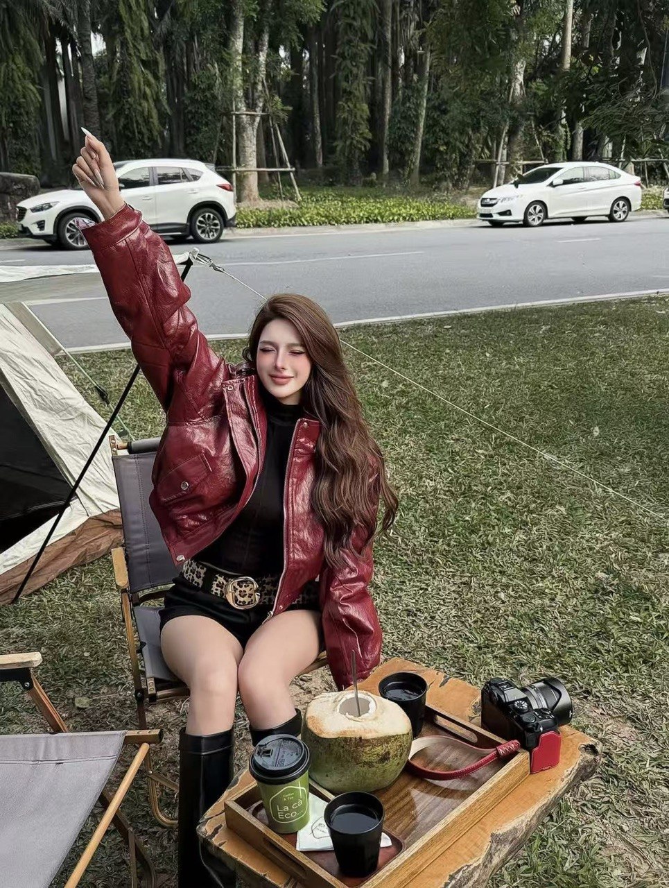 Та самая укороченная кожаная  куртка 💔
💥Идеальная посад...