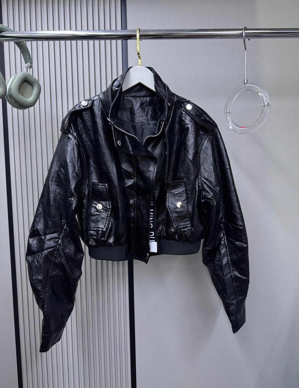 Та самая укороченная кожаная  куртка 💔
💥Идеальная посад...