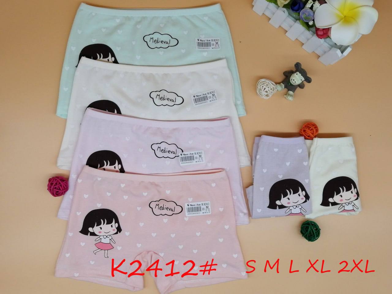 Девочковые шорты трусы