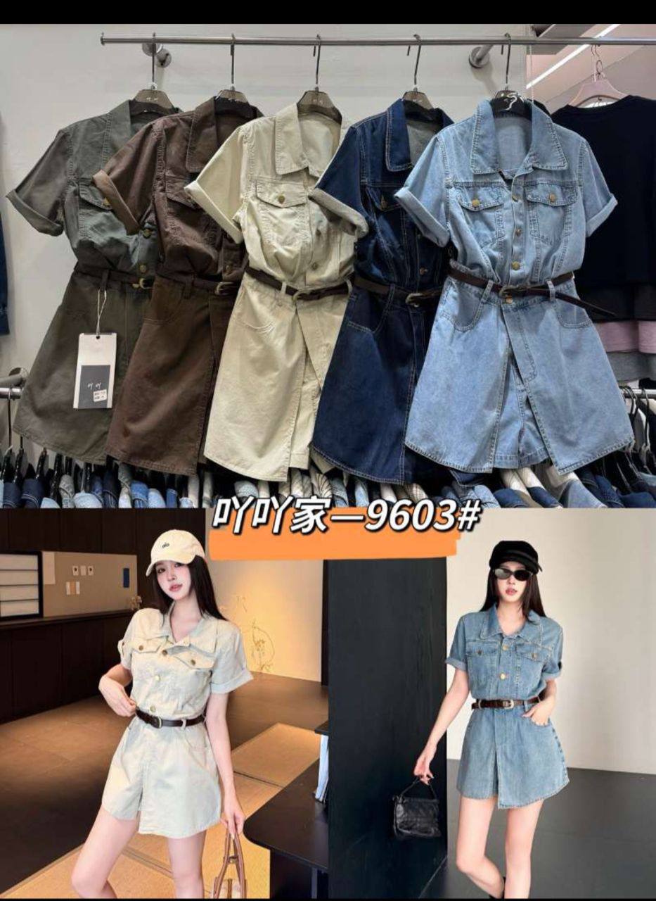 Джинсовая двойка платье