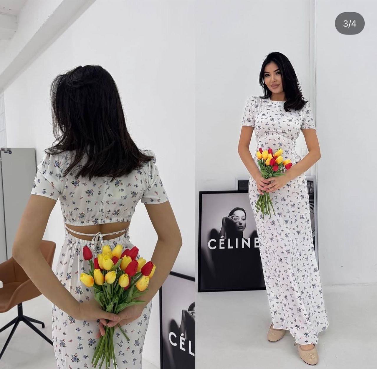 Платье с открытой спинкой❤️
Ткань Прадо❤️
42/44/42/44❤️...