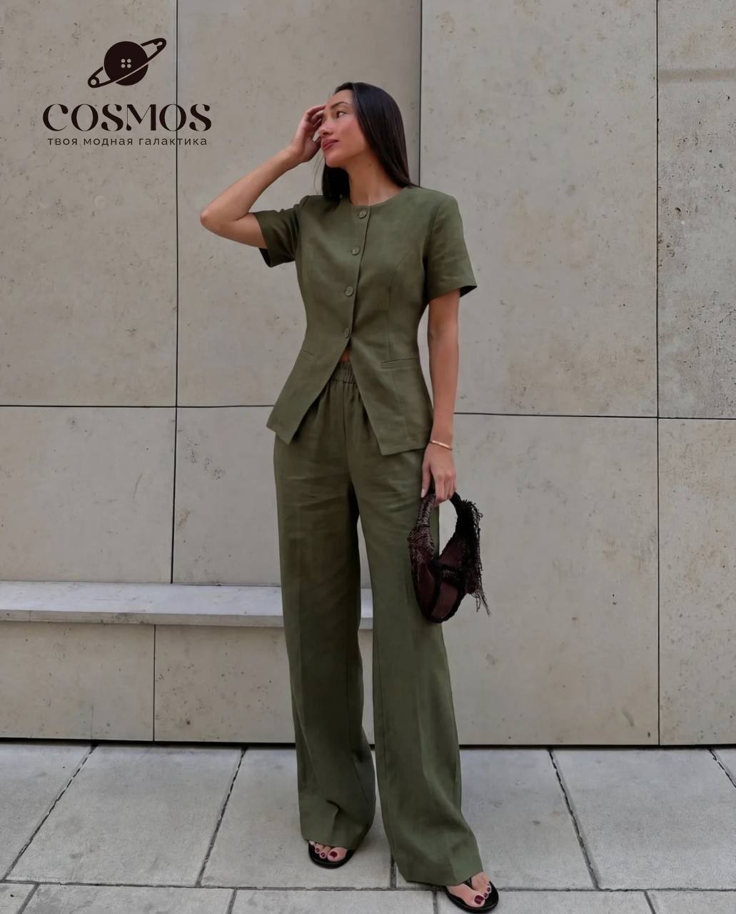 NEW COSMOS NEW 😍
🌿 Льняной костюм, который садится идеа...