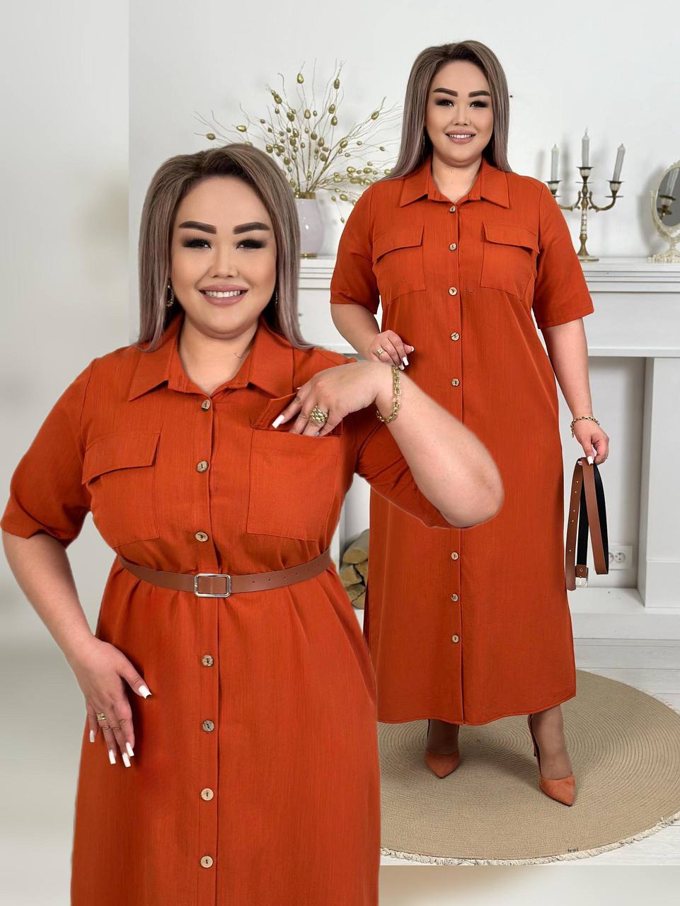 В наличии красивое платье Сафари🍀
В комплекте ремень 🍀
...