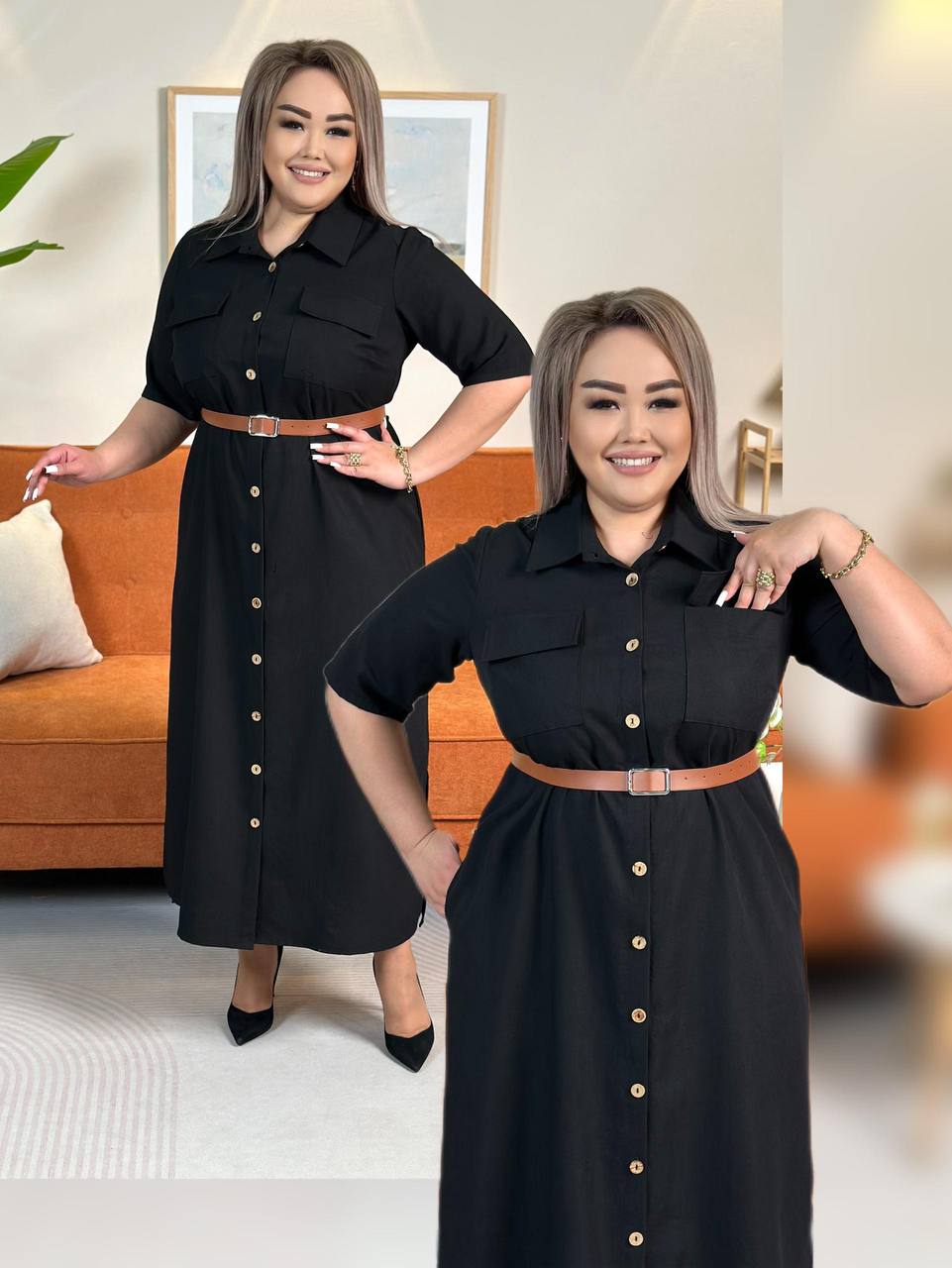 В наличии красивое платье Сафари🍀
В комплекте ремень 🍀
...