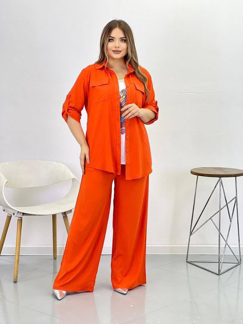 ТРОЙКА
рубашка, брюки на резинке , майка 
Х/б 100% стре...