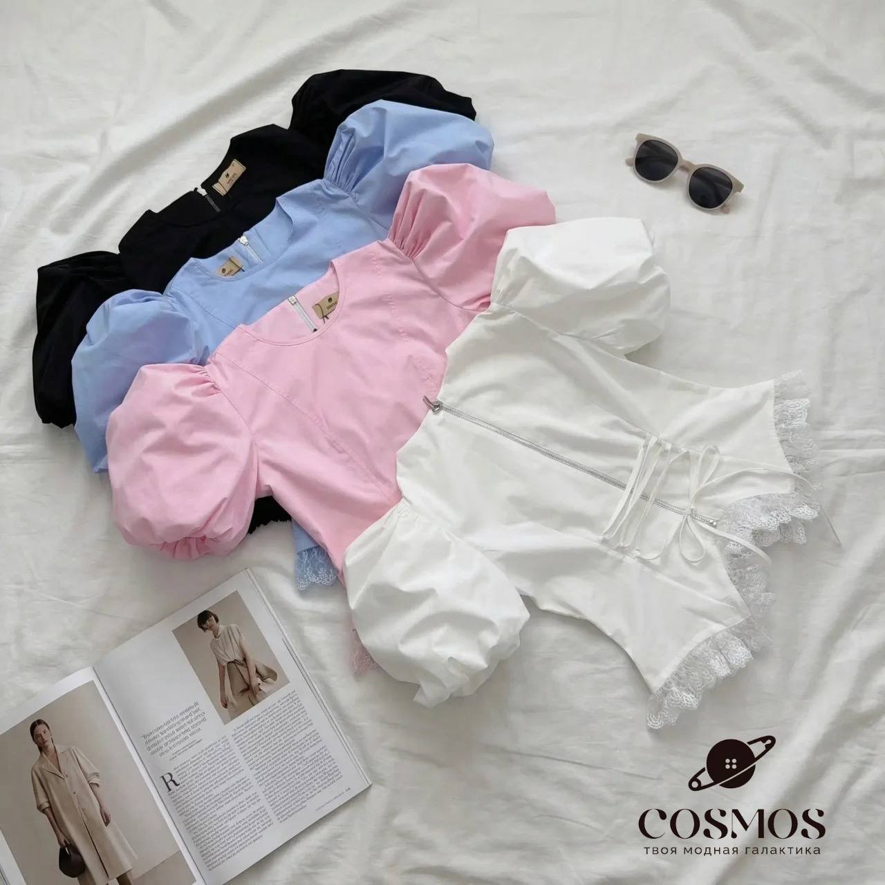 NEW COSMOS NEW 😍
🤍 Элегантный топ с корсетным эффектом ...