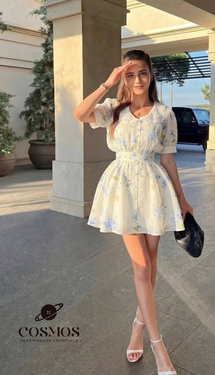 NEW COSMOS COLLECTION💥
😍Нежное платье с цветочным принт...