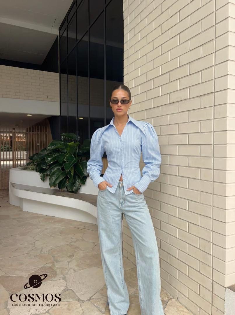 NEW😍NEW😍
🤍 Стильная рубашка с акцентными плечами✨
🤍 Пло...