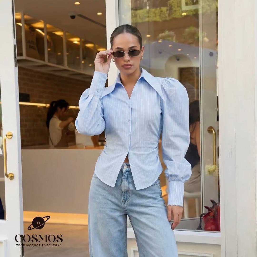 NEW😍NEW😍
🤍 Стильная рубашка с акцентными плечами✨
🤍 Пло...