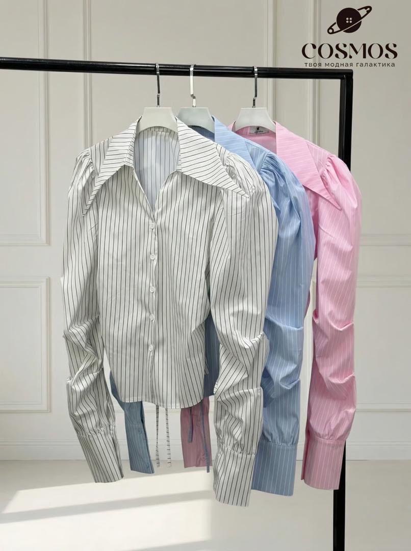 NEW😍NEW😍
🤍 Стильная рубашка с акцентными плечами✨
🤍 Пло...