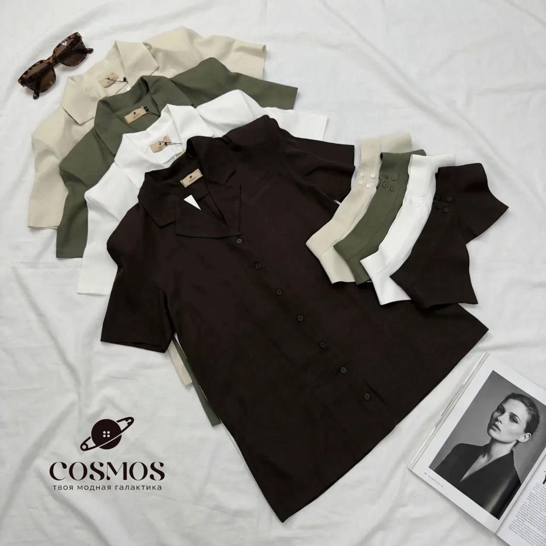 NEW COLLECTION😍
🤍 Рубашечное платье COSMOS из льна с пр...