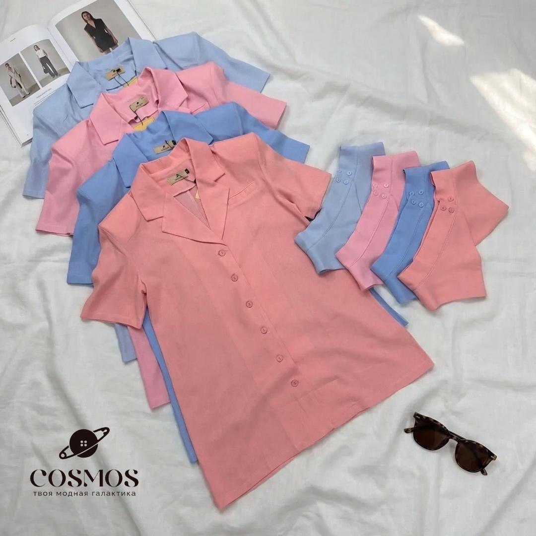 NEW COLLECTION😍
🤍 Рубашечное платье COSMOS из льна с пр...