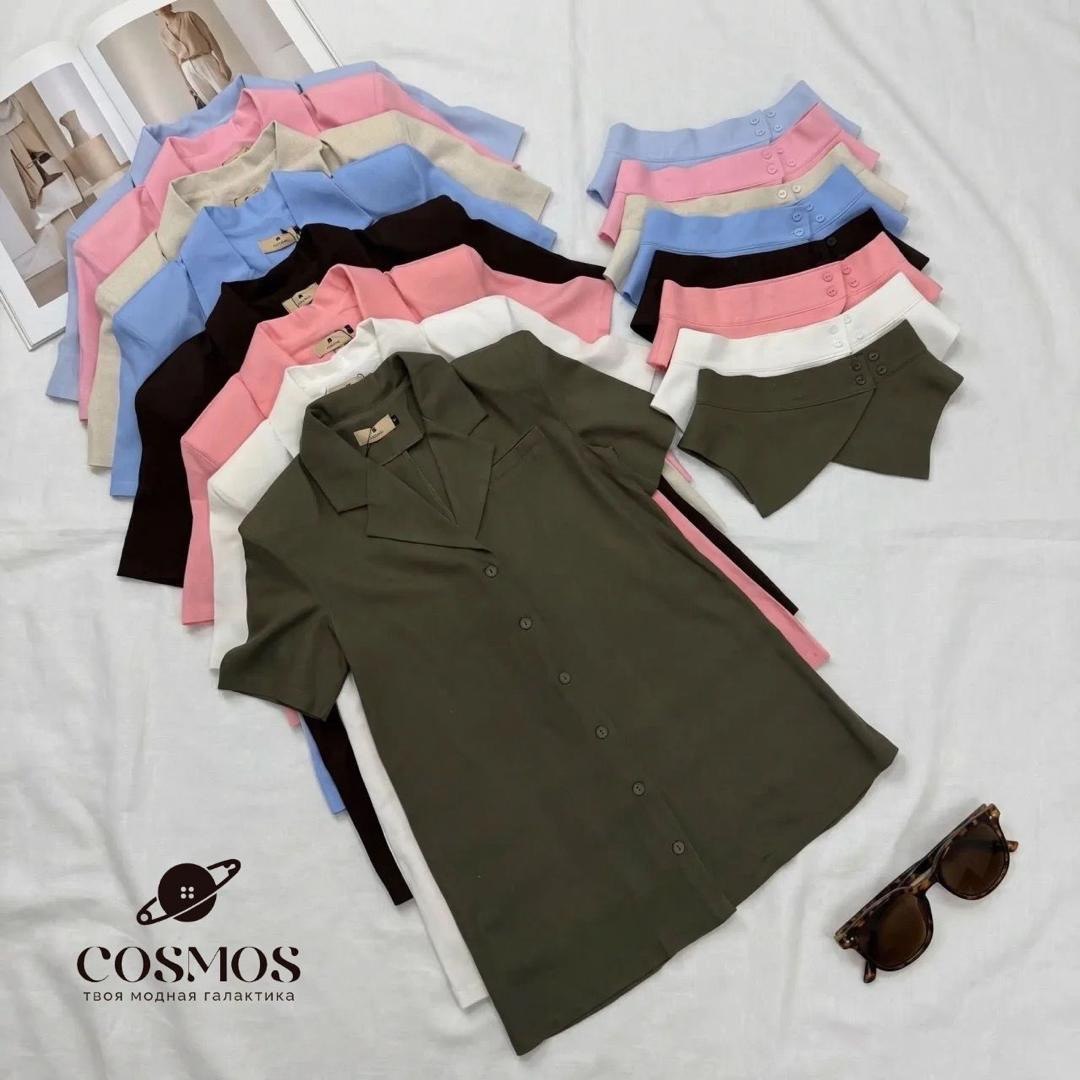 NEW COLLECTION😍
🤍 Рубашечное платье COSMOS из льна с пр...