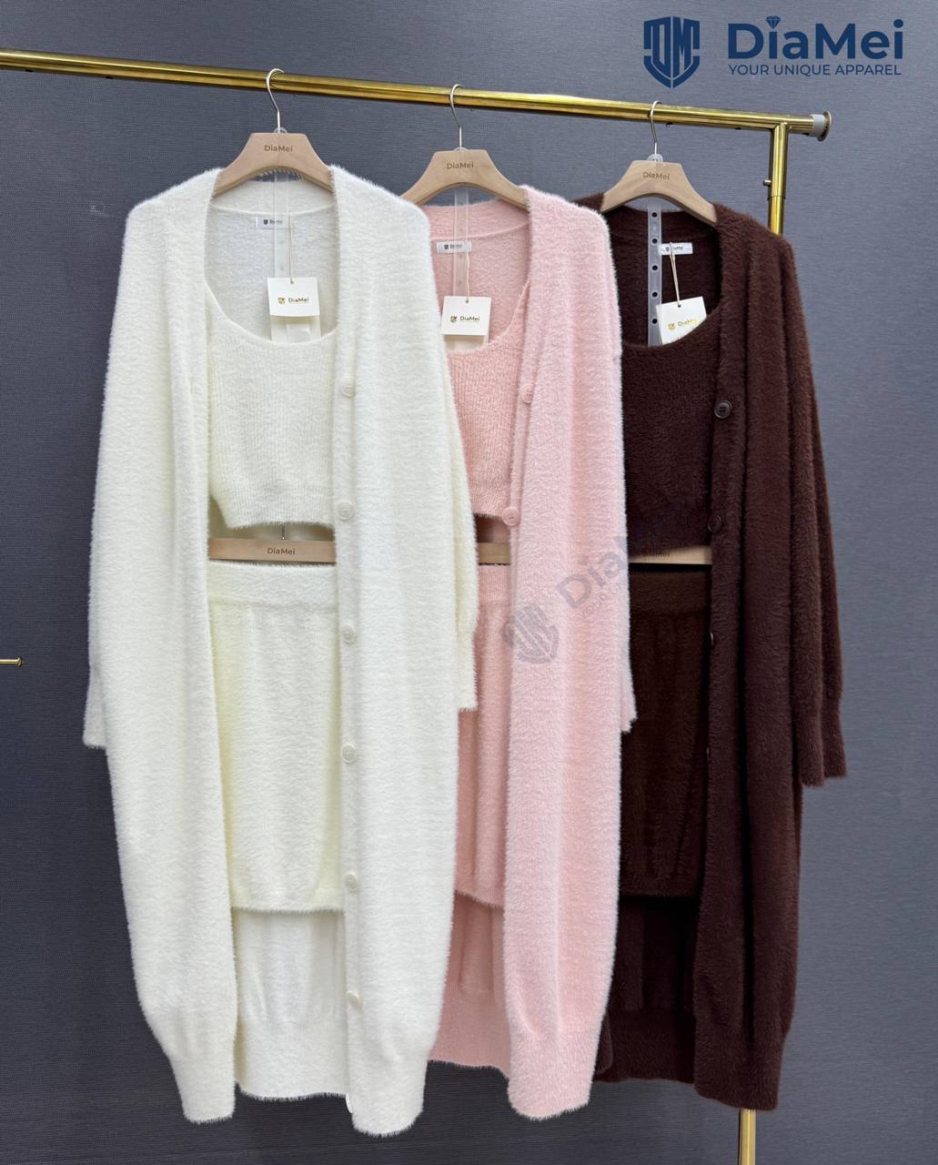 Стильная тройка из альпака-микс