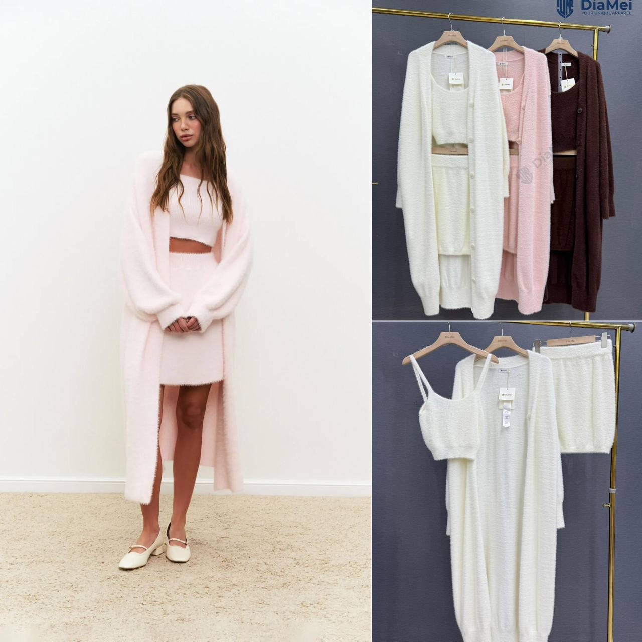 Стильная тройка из альпака-микс