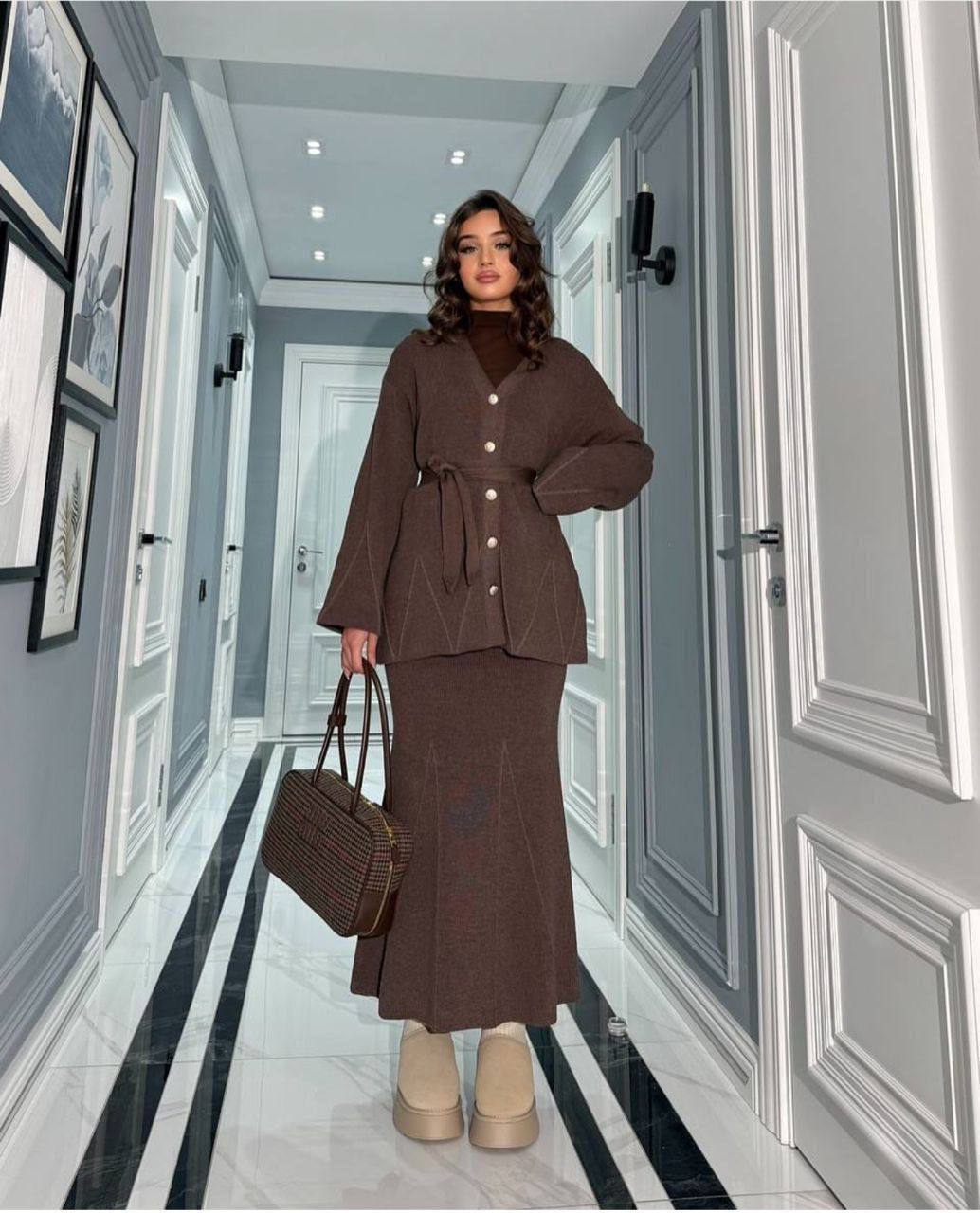 Трикотажные двойки с юбкой-рыбкой СНОВА В НАЛИЧИИ ✨