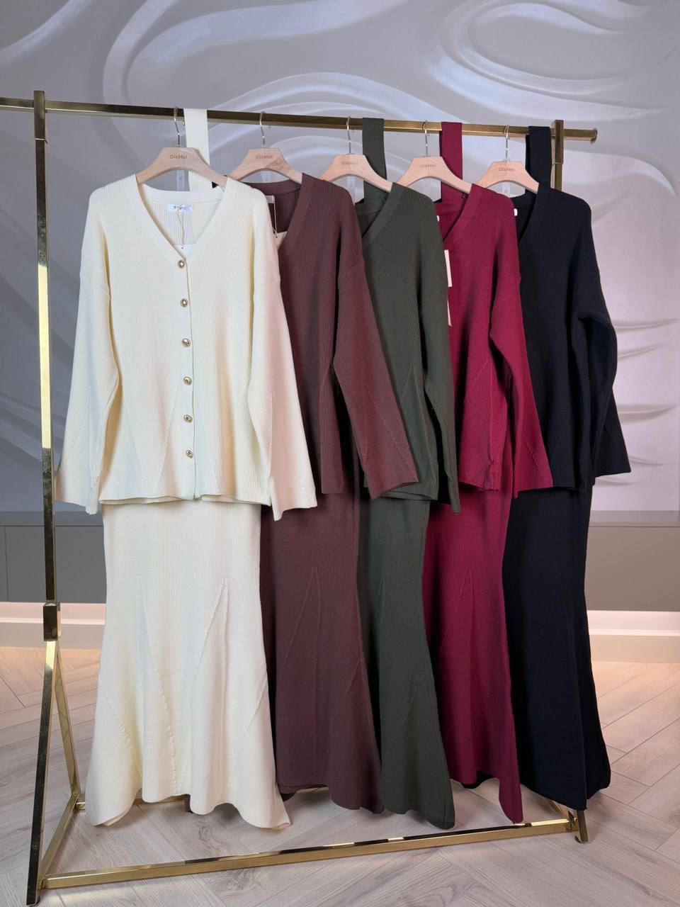 Трикотажные двойки с юбкой-рыбкой СНОВА В НАЛИЧИИ ✨