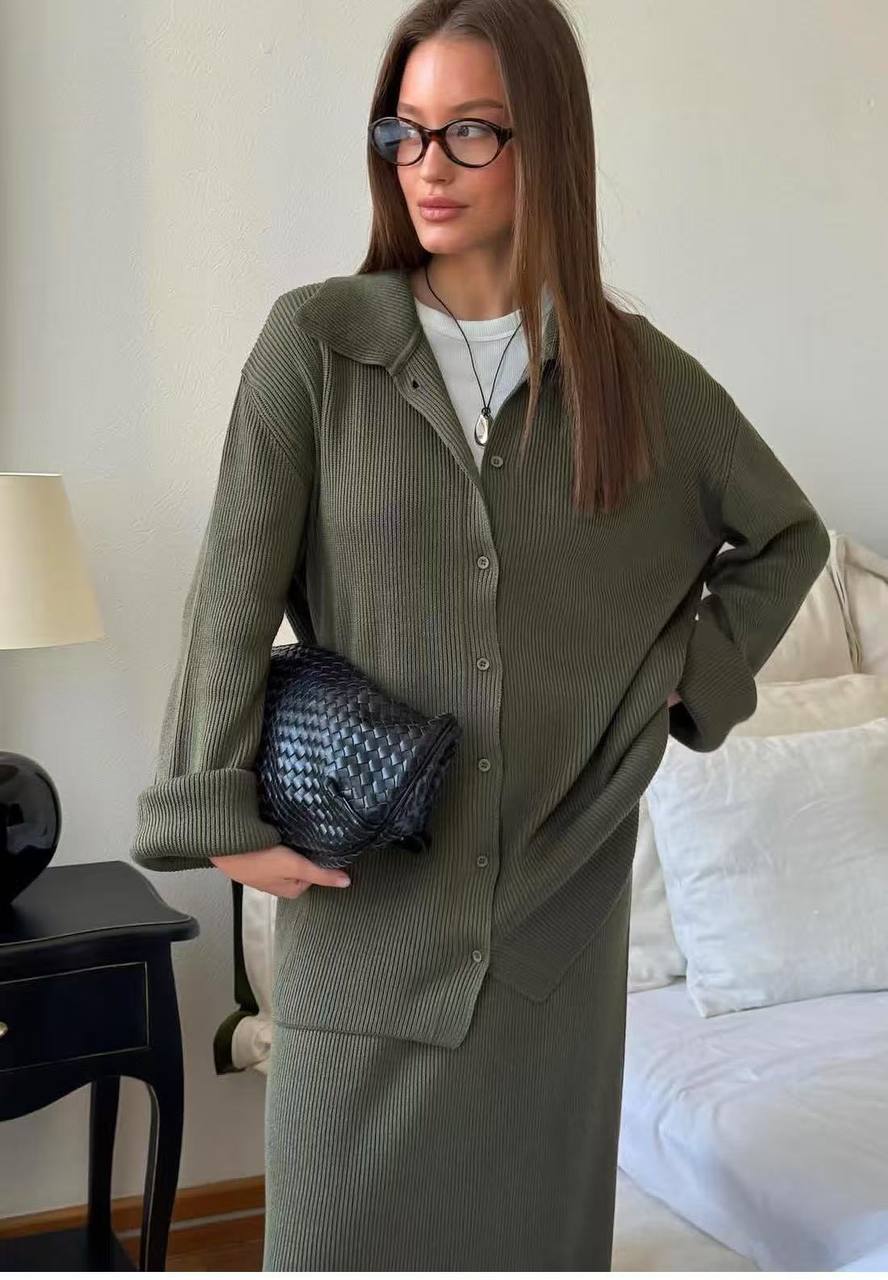 Трикотажная двойка в стиле Zara — элегантная новинка се...