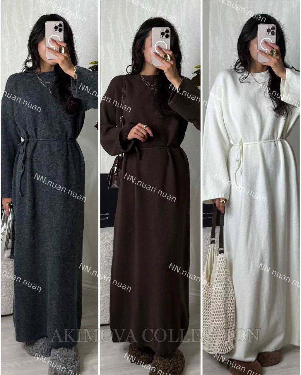 Платья из ангоры макси длины