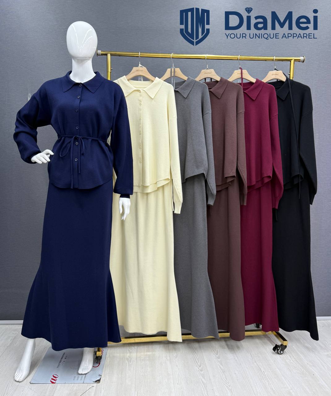 Трикотажная двойка с юбкой “Рыбка”!