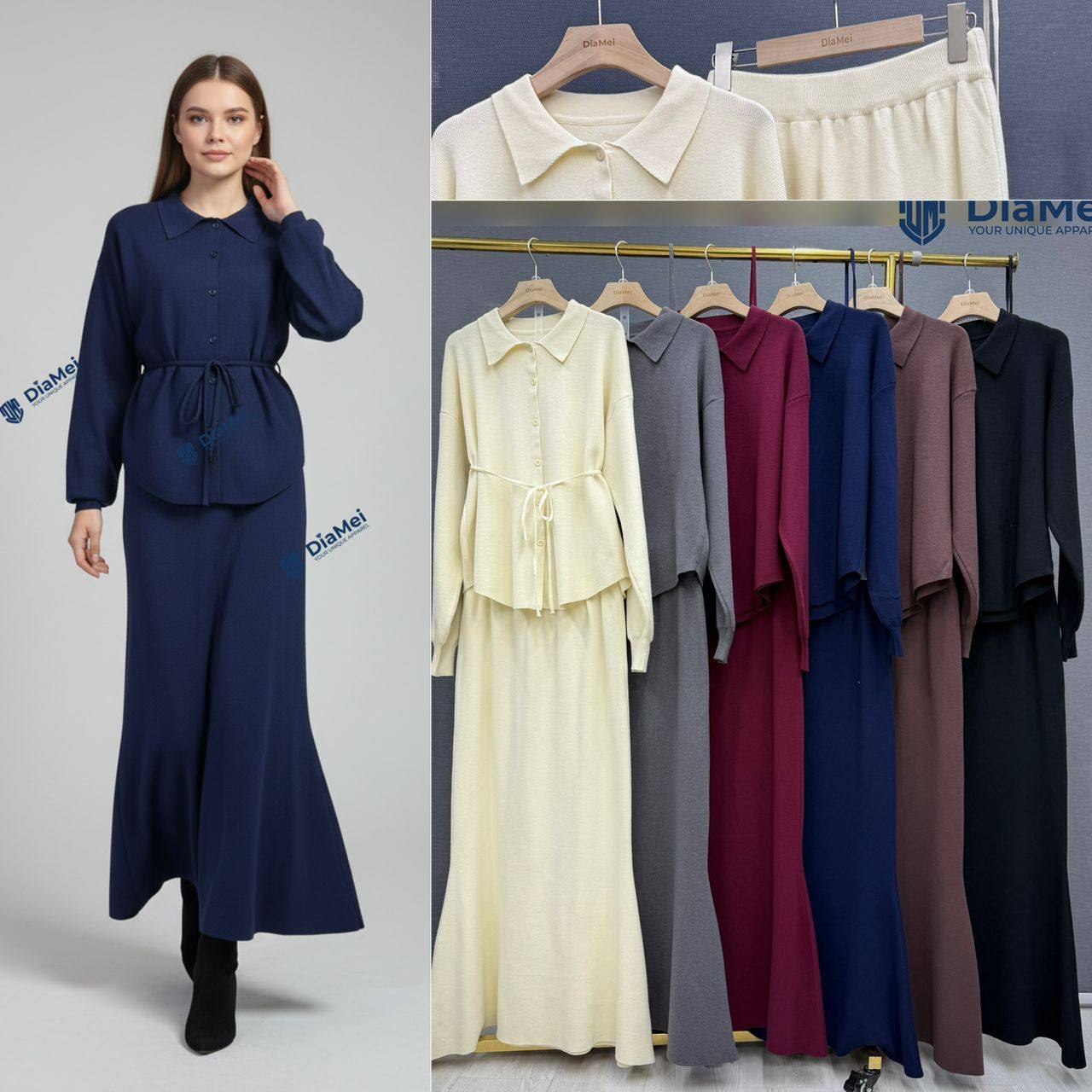 Трикотажная двойка с юбкой “Рыбка” — стиль и комфорт в ...