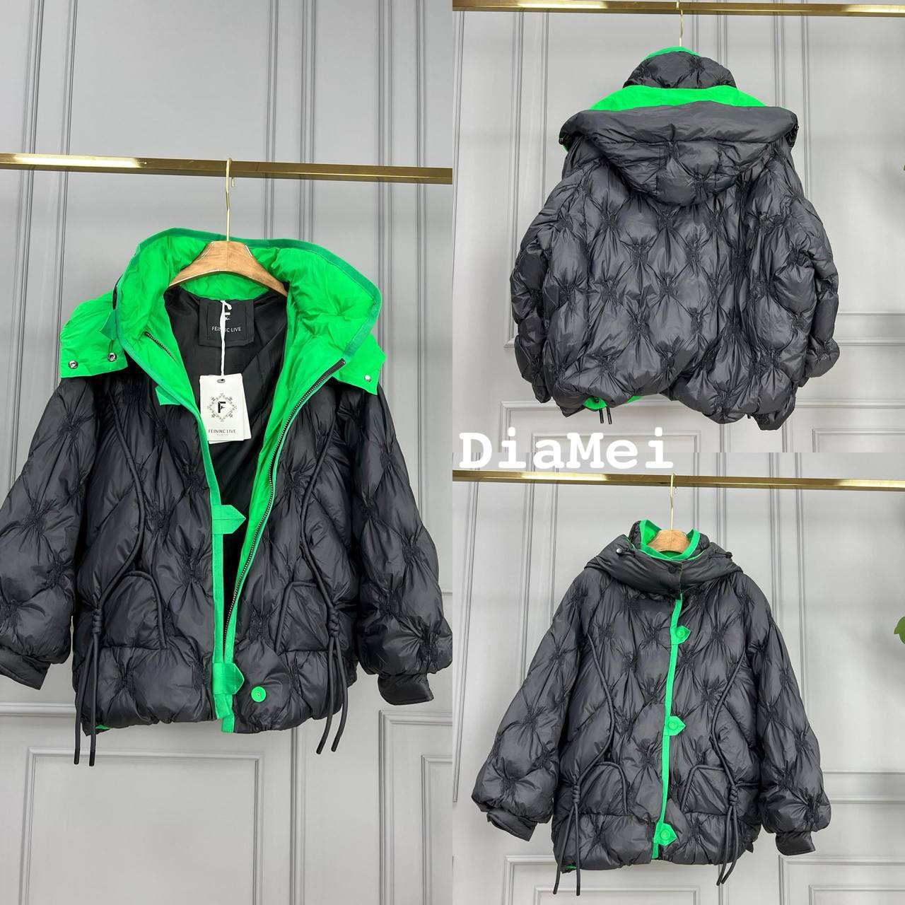 Куртка в стиле oversize с яркими акцентами ✨