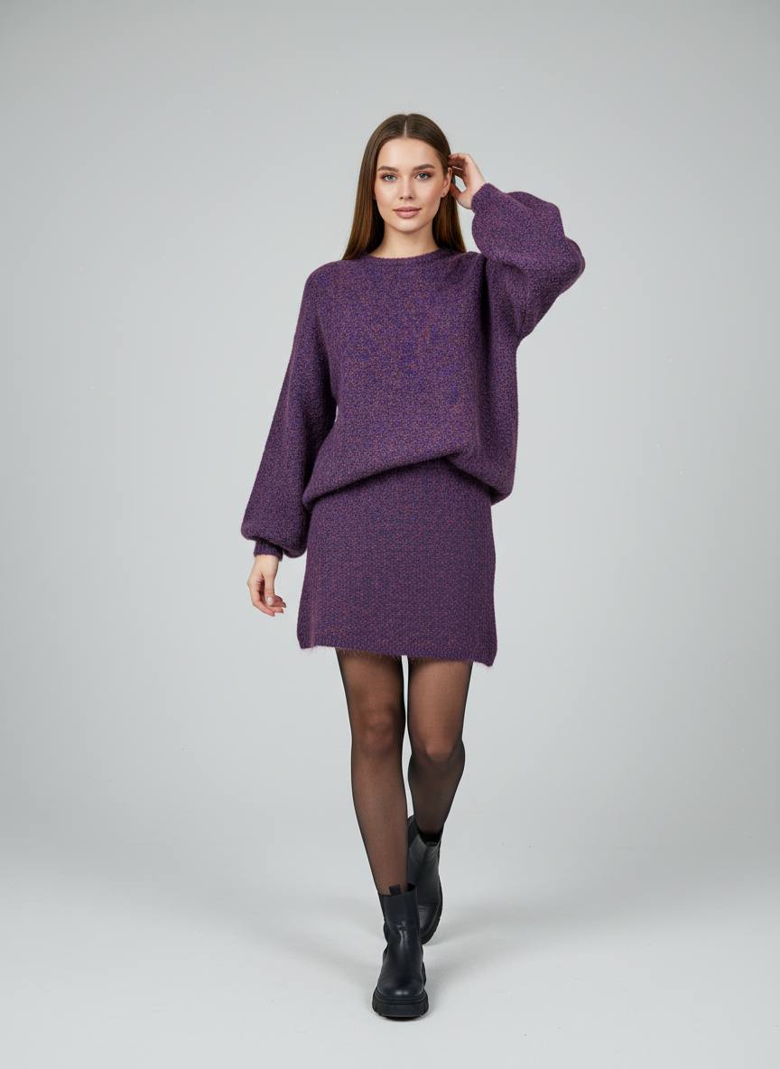 ️Тёплые модные  трикотажные двойки из шерсти