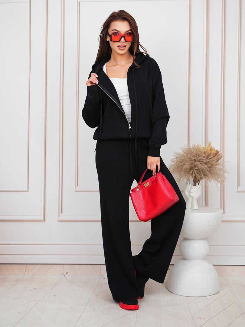 Трикотажный спортивный комплект с худи ✨