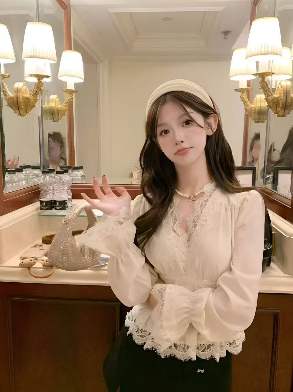 Элегантная кружевная блуза премиум-класса ✨