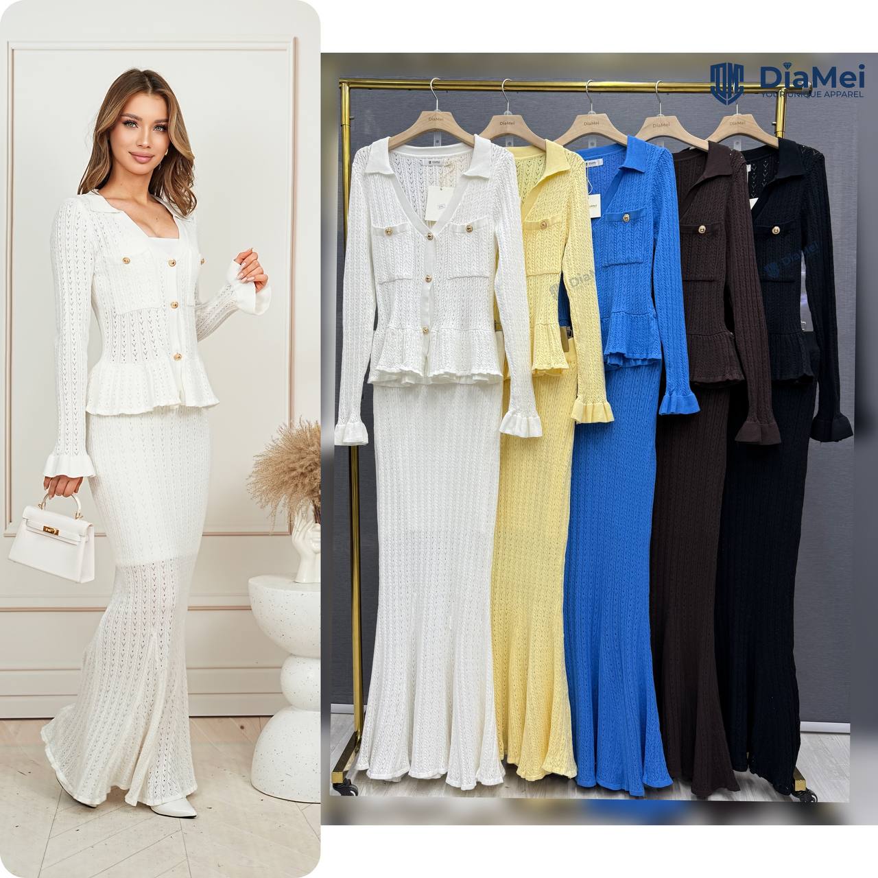 Нарядная трикотажная двойка ✨