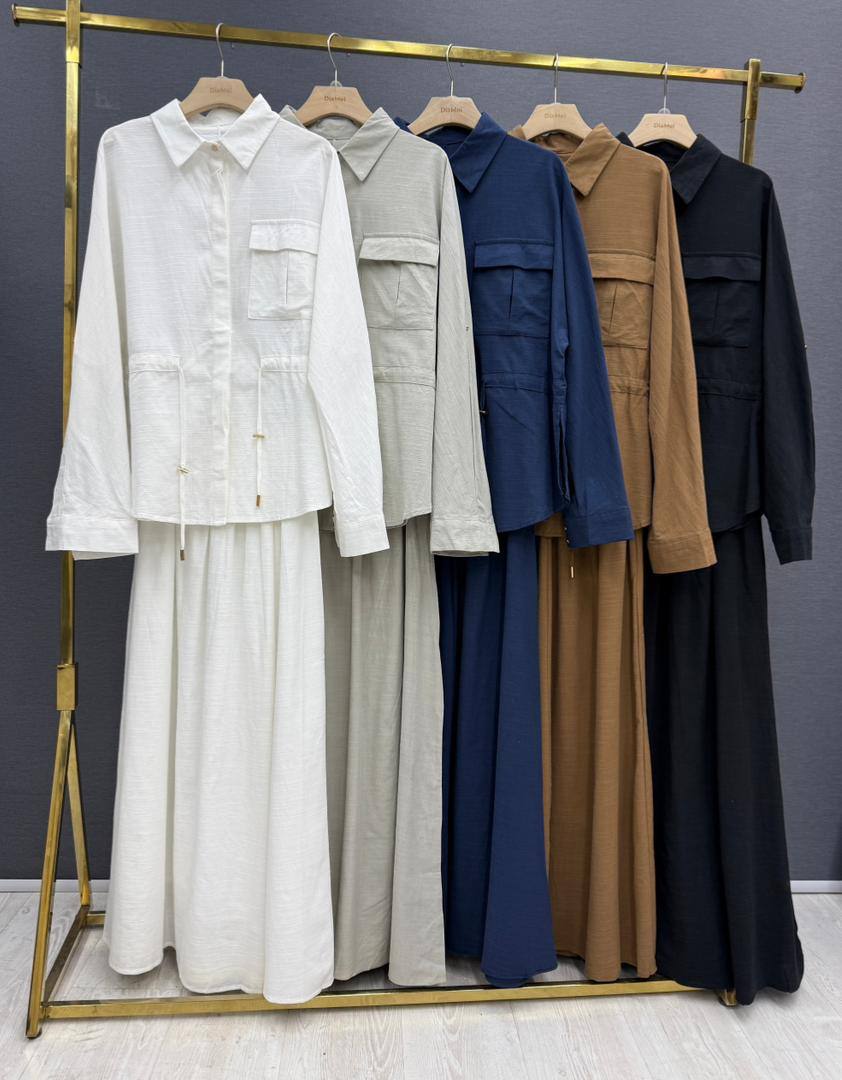 Рубашка + юбка в стиле casual-modest