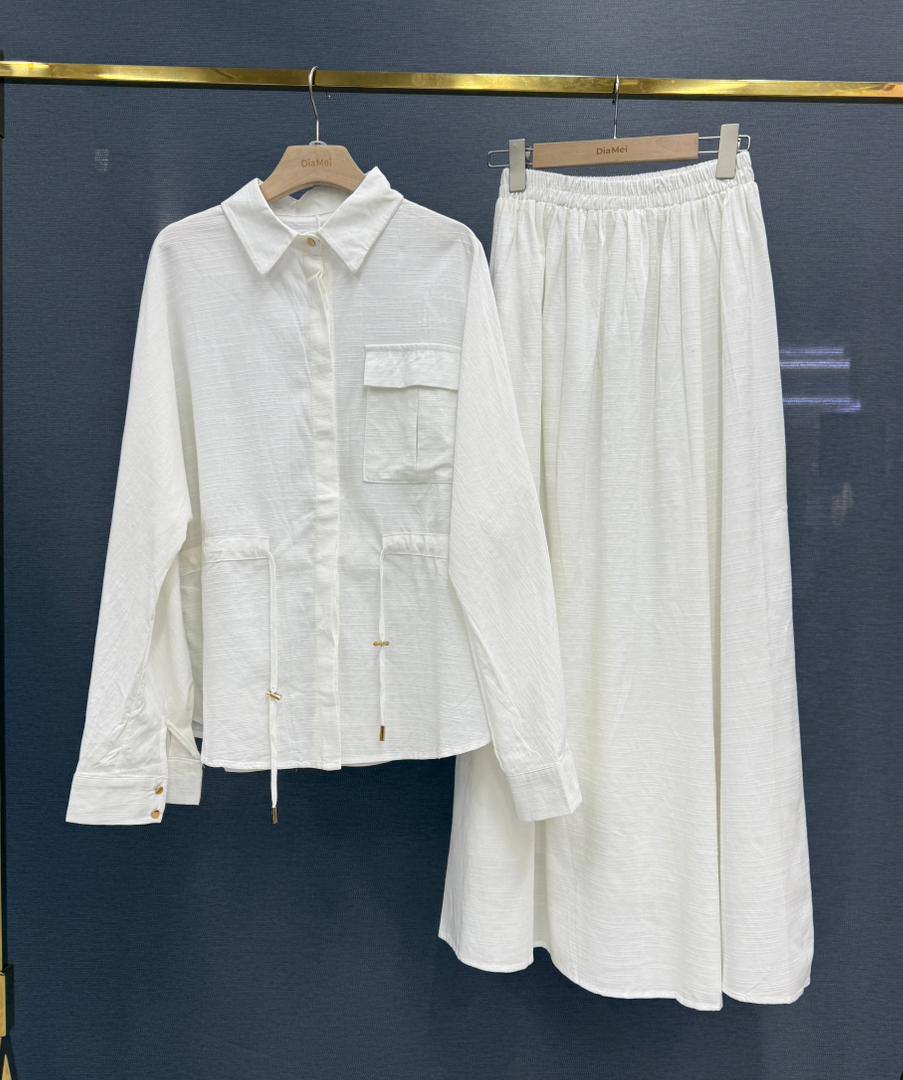 Рубашка + юбка в стиле casual-modest