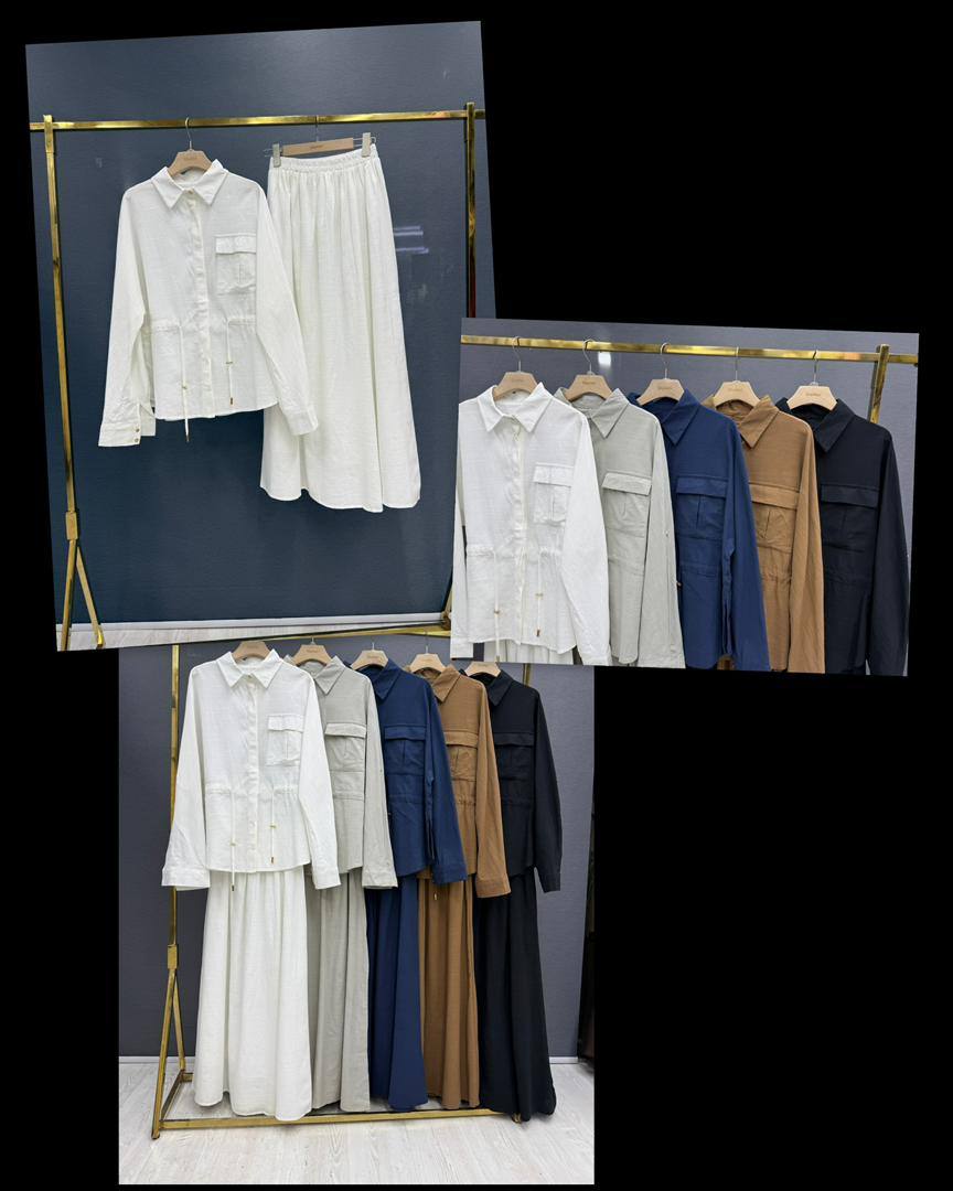 Рубашка + юбка в стиле casual-modest