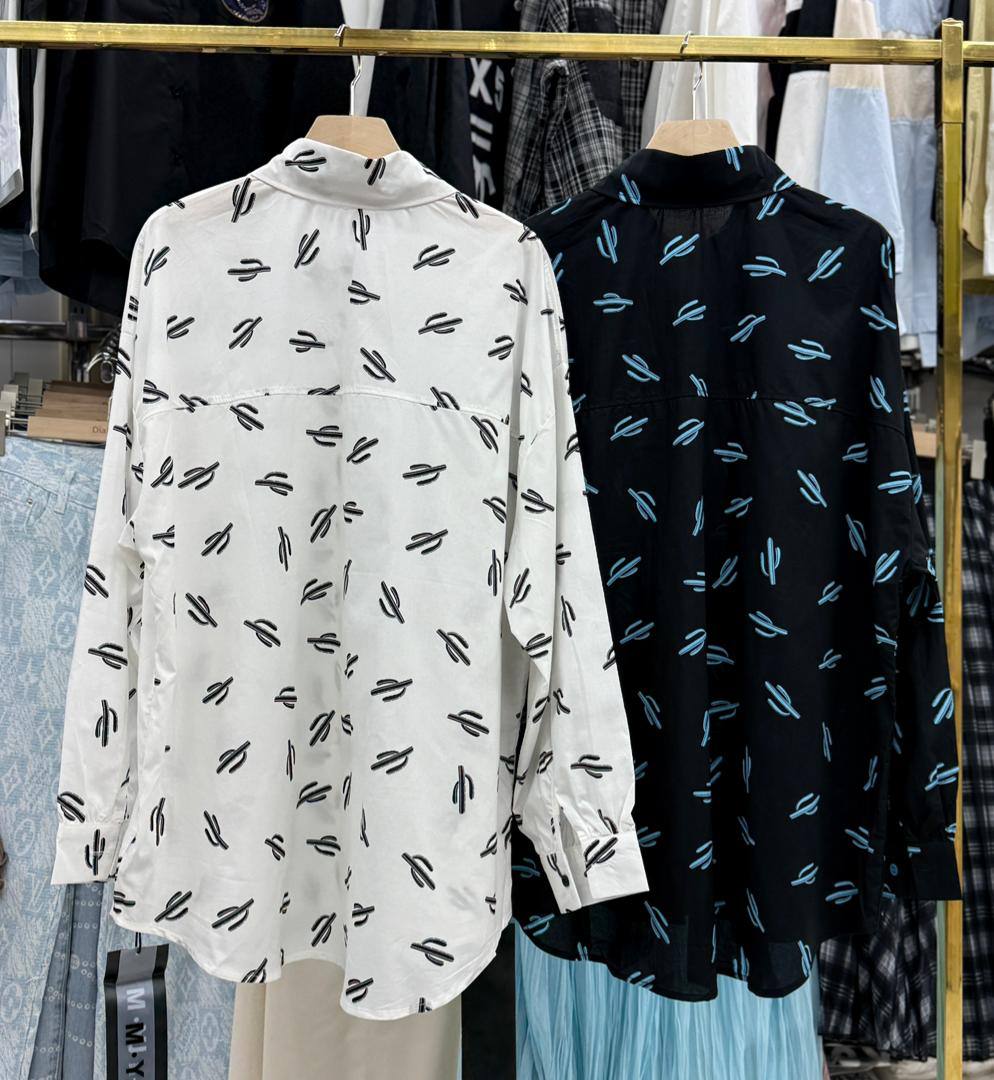 Рубашка с принтом