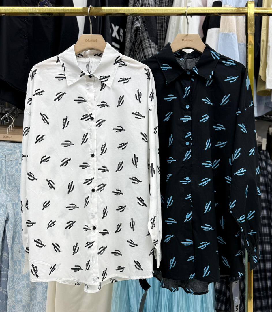 Рубашка с принтом