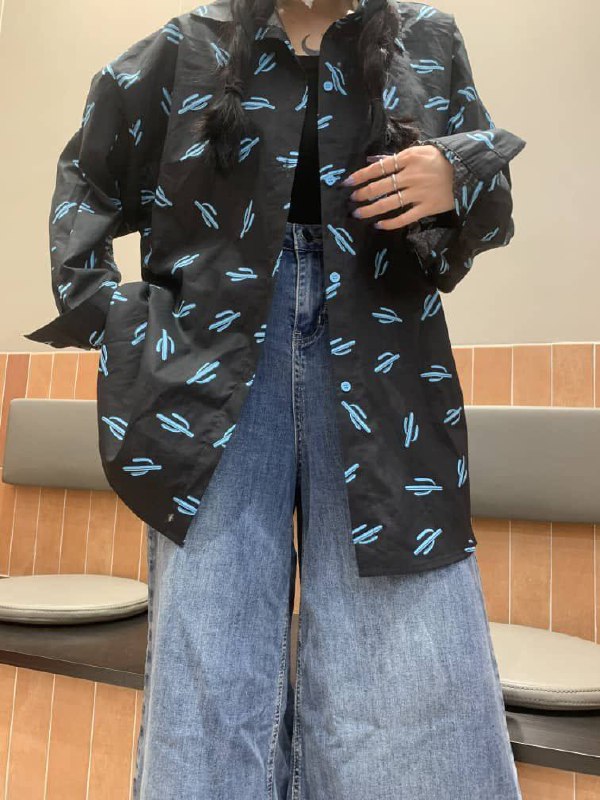 Рубашка с принтом