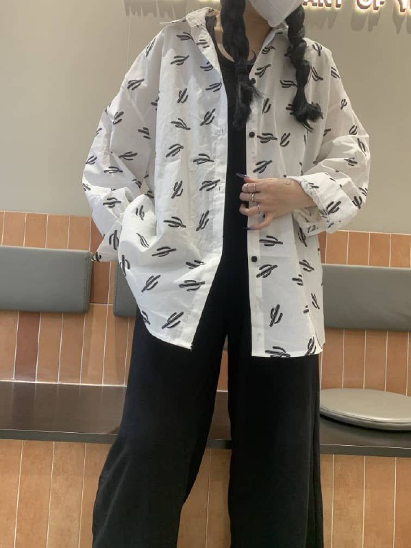 Рубашка с принтом