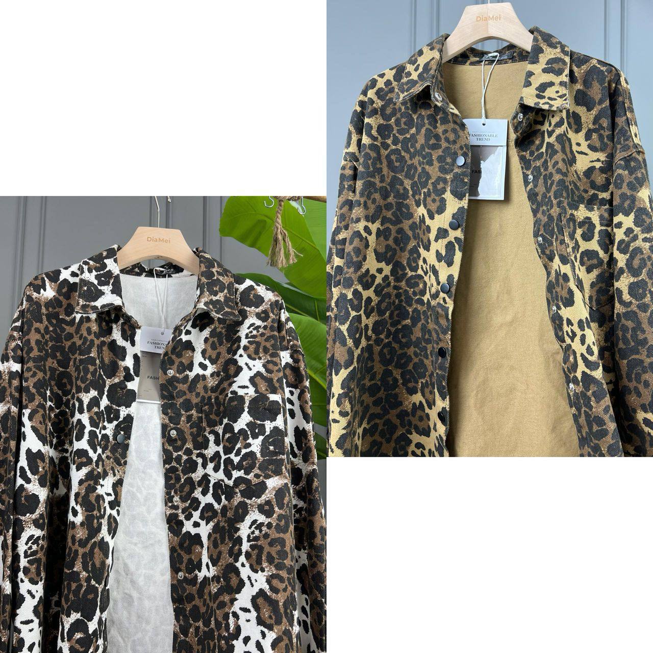 Рубашка с леопардовым принтом