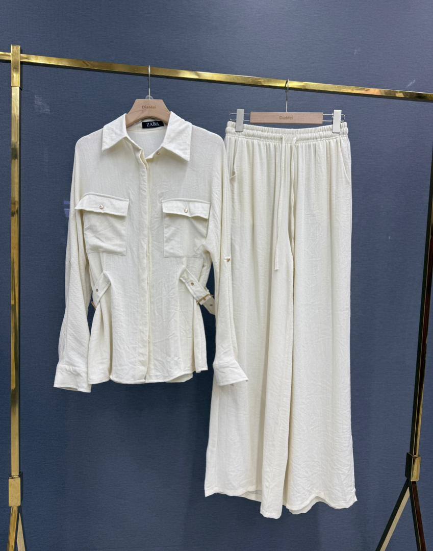 Cargo Chic Set
Рубашка + широкие брюки