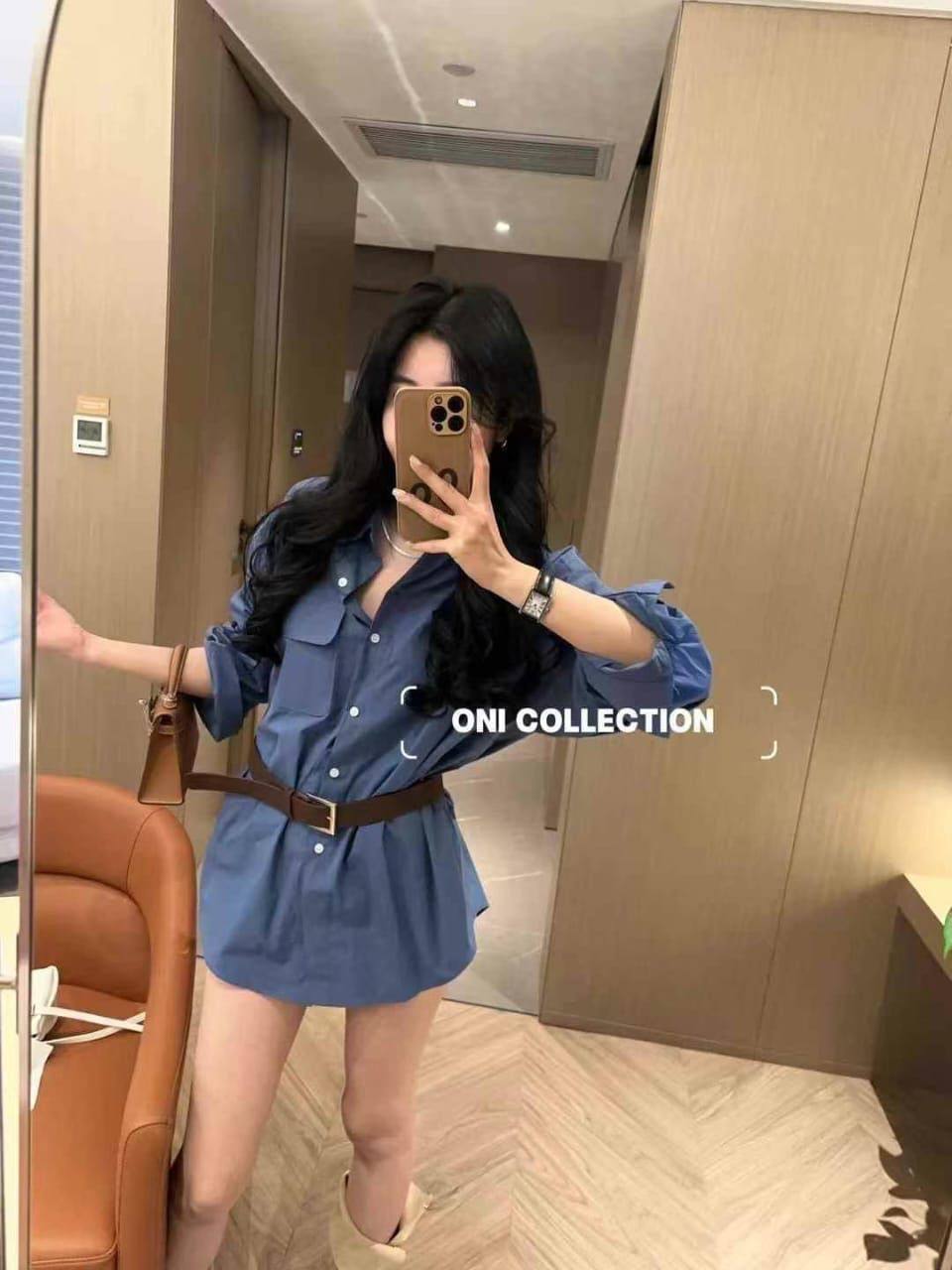 Оверсайз рубашка с ремнем — стиль и акцент в одном образе